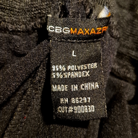 BCBGmaxazria women's size Large black cropped jogging pants, VGUC - Picture 7 of 7